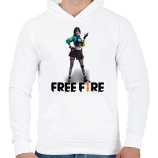 PRINTFASHION free fire steffie - Férfi kapucnis pulóver - Fehér