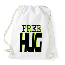 PRINTFASHION Free hug - Sportzsák, Tornazsák - Fehér tornazsák