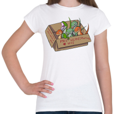 PRINTFASHION Free velociraptors - Női póló - Fehér
