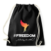 PRINTFASHION #freedoom - Sportzsák, Tornazsák - Fekete