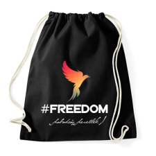 PRINTFASHION #freedoom - Sportzsák, Tornazsák - Fekete tornazsák