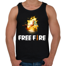 PRINTFASHION freefire1 - Férfi atléta - Fekete atléta, trikó