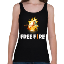 PRINTFASHION freefire1 - Női atléta - Fekete női trikó
