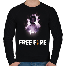 PRINTFASHION freefire3 - Férfi pulóver - Fekete