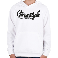 PRINTFASHION freestyle-football - Gyerek kapucnis pulóver - Fehér