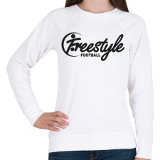 PRINTFASHION freestyle-football - Női pulóver - Fehér női pulóver, kardigán