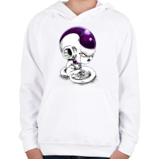 PRINTFASHION Freeza - Gyerek kapucnis pulóver - Fehér gyerek pulóver, kardigán