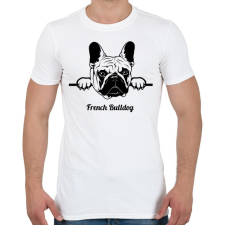PRINTFASHION French Bulldog - Férfi póló - Fehér férfi póló