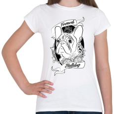 PRINTFASHION french bulldog - Női póló - Fehér