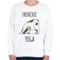 PRINTFASHION FRENCHIE YOGA - Gyerek pulóver - Fehér
