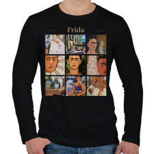 PRINTFASHION Frida - részletek - Férfi hosszú ujjú póló - Fekete férfi póló