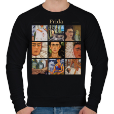PRINTFASHION Frida - részletek - Férfi pulóver - Fekete férfi pulóver, kardigán