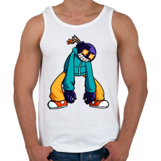 PRINTFASHION Friday Night Funkin' - Whitty - Férfi atléta - Fehér