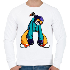 PRINTFASHION Friday Night Funkin' - Whitty - Férfi pulóver - Fehér férfi pulóver, kardigán