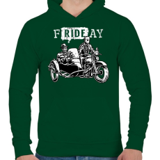 PRINTFASHION fRIDEay  - Férfi kapucnis pulóver - Sötétzöld