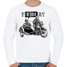 PRINTFASHION fRIDEay - Férfi pulóver - Fehér