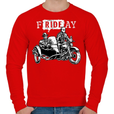 PRINTFASHION fRIDEay - Férfi pulóver - Piros férfi pulóver, kardigán