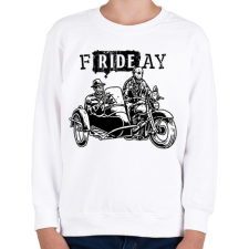 PRINTFASHION fRIDEay - Gyerek pulóver - Fehér gyerek pulóver, kardigán