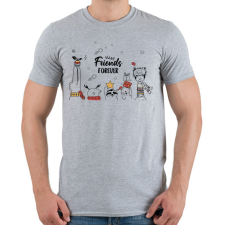 PRINTFASHION Friends forever - Férfi póló - Sport szürke férfi póló