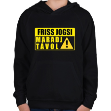 PRINTFASHION Friss Jogsi - Gyerek kapucnis pulóver - Fekete gyerek pulóver, kardigán