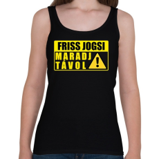 PRINTFASHION Friss Jogsi - Női atléta - Fekete