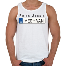 PRINTFASHION Friss jogsis - Férfi atléta - Fehér atléta, trikó