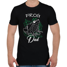 PRINTFASHION Frog Dad - Férfi póló - Fekete