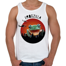 PRINTFASHION Frogzilla - Férfi atléta - Fehér atléta, trikó
