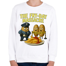 PRINTFASHION Fryday massacre... - Gyerek pulóver - Fehér gyerek pulóver, kardigán