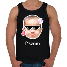 PRINTFASHION fszom 2 - Férfi atléta - Fekete atléta, trikó