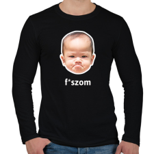 PRINTFASHION fszom - Férfi hosszú ujjú póló - Fekete férfi póló