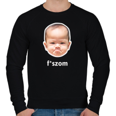 PRINTFASHION fszom - Férfi pulóver - Fekete