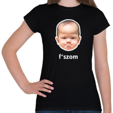 PRINTFASHION fszom - Női póló - Fekete