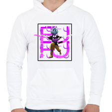 PRINTFASHION Fu minta (Dragon Ball) - Férfi kapucnis pulóver - Fehér férfi pulóver, kardigán