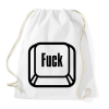 PRINTFASHION Fuck billentyű - Sportzsák, Tornazsák - Fehér
