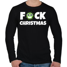 PRINTFASHION FUCK CHRISTMAS 2 - Férfi hosszú ujjú póló - Fekete férfi póló
