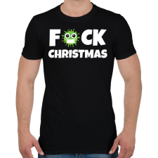 PRINTFASHION FUCK CHRISTMAS 2 - Férfi póló - Fekete férfi póló