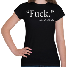 PRINTFASHION Fuck - Női póló - Fekete női póló