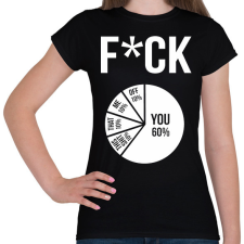 PRINTFASHION Fuck - Női póló - Fekete női póló