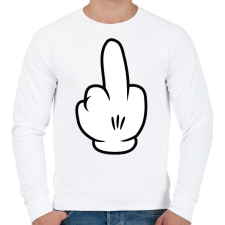 PRINTFASHION Fuck off - Férfi pulóver - Fehér férfi pulóver, kardigán