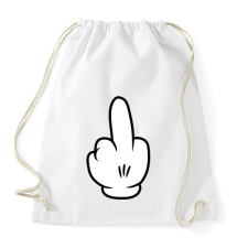 PRINTFASHION Fuck off - Sportzsák, Tornazsák - Fehér tornazsák