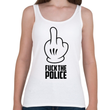 PRINTFASHION Fuck the police - Női atléta - Fehér atléta, trikó