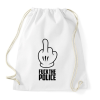 PRINTFASHION Fuck the police - Sportzsák, Tornazsák - Fehér