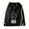 PRINTFASHION Fuck the police - Sportzsák, Tornazsák - Fekete