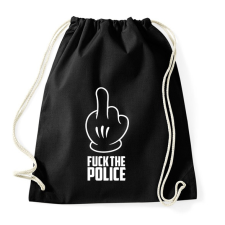 PRINTFASHION Fuck the police - Sportzsák, Tornazsák - Fekete tornazsák