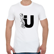 PRINTFASHION Fuck U - Férfi póló - Fehér férfi póló