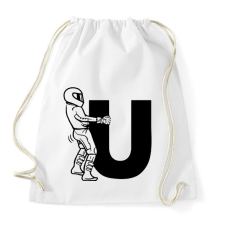 PRINTFASHION Fuck U - Sportzsák, Tornazsák - Fehér tornazsák