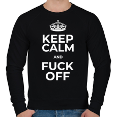 PRINTFASHION FUCK YOU - Férfi pulóver - Fekete