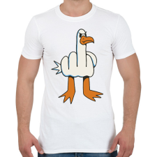 PRINTFASHION Fuck you sirály - Férfi póló - Fehér férfi póló