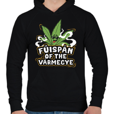 PRINTFASHION Fűispán of the vármegye! - Férfi kapucnis pulóver - Fekete